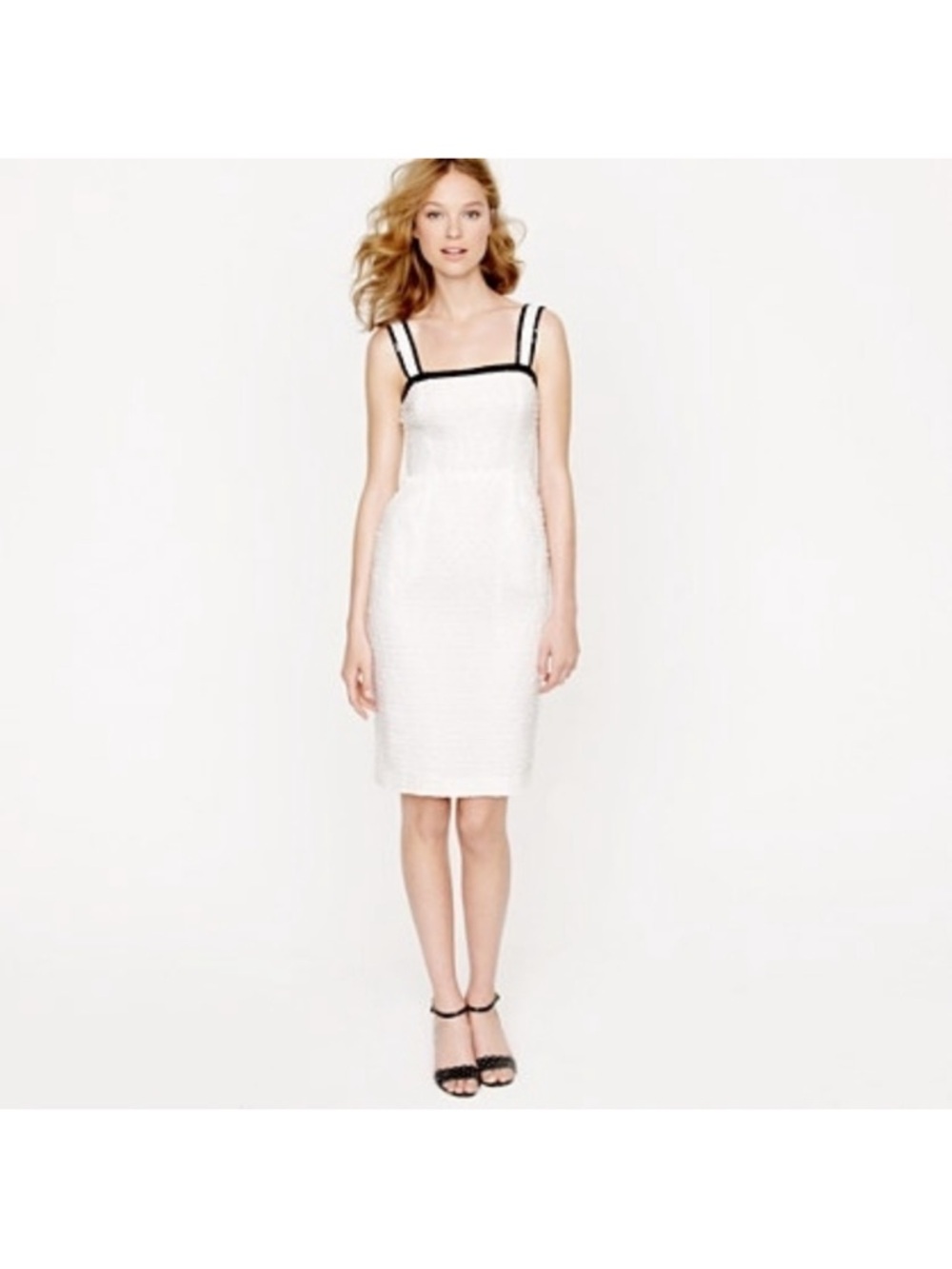 J. Crew Collection Sequin Trim Boucle Tennis Dress